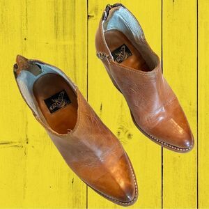Freebird by Steven heeled bohemian leather booties